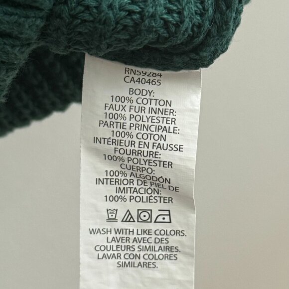 The Children's Place Boys 1/4 Zip Knit Sherpa Lined Collar Sweater - Green - L - Picture 8 of 8